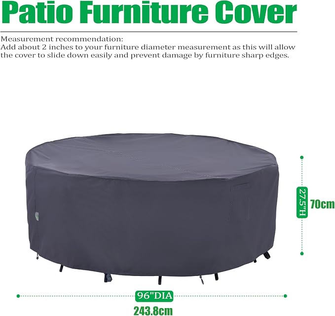 F&J Outdoors Outdoor Patio Furniture Covers, Waterproof UV Resistant - Image 2