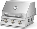 Hygrill Heavy Duty 3-Burner Built In Grill, Stainless Steel Grill Head by Stanbroil