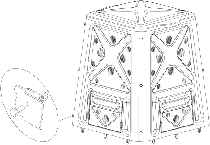 Redmon Outdoor Compost Bin - Image 8
