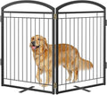 Full Metal Free Standing Dog Gate by WeLovePetsAsMuchAsYouDo