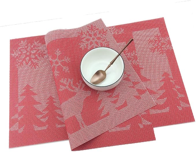 Gugrida Christmas Holiday Placemat 12”x18”, Christmas Table Decor, Holiday - Image 6