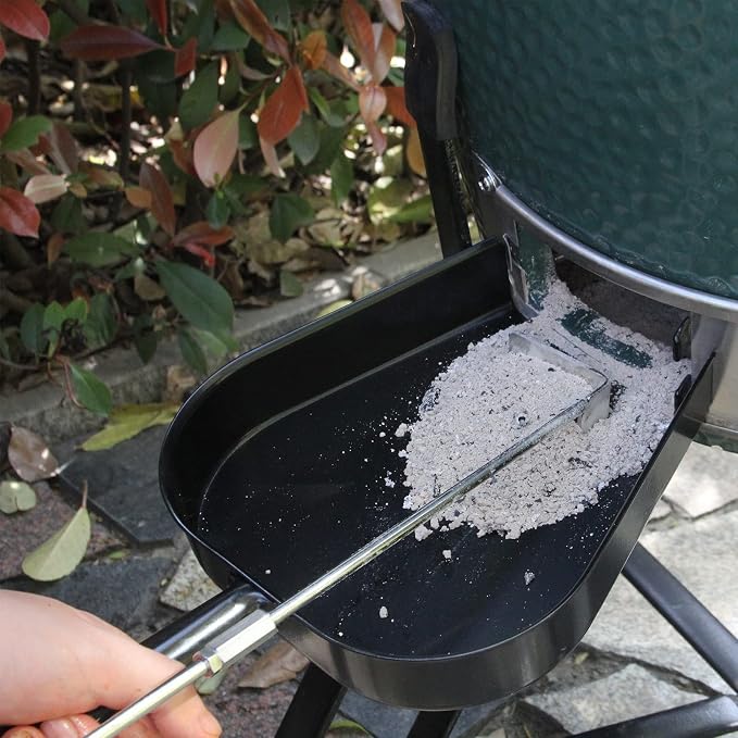 Ash Tool and Ash Pan fit Big Size Green Egg, Stainless Steel Grill Cleaning - Image 4