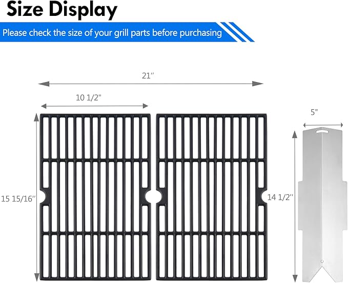70-01-634 DGF350CSP Grill Grates Heat Tents Replacement Parts - Image 2