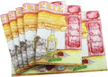 Gugrida Placemats Set of 6 Plaid Checkered Colorful Landscape PVC Placemat by Unknown