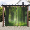 Forest Theme Waterproof Outdoor Curtains by Lirduipu