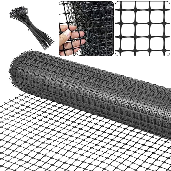 Plastic Garden Fence Animal Barrier, 3.28 x 66 FT Heavy Duty Hard Plastic Mesh by shsyue