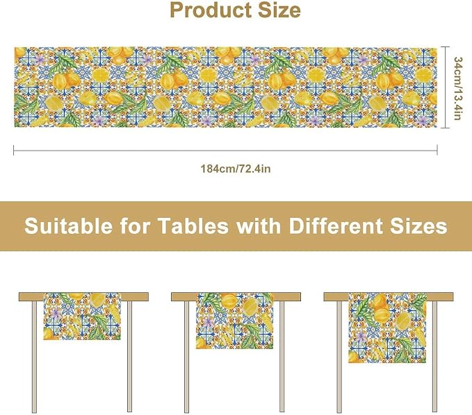 Lemon Tiles Table Runner - Image 7