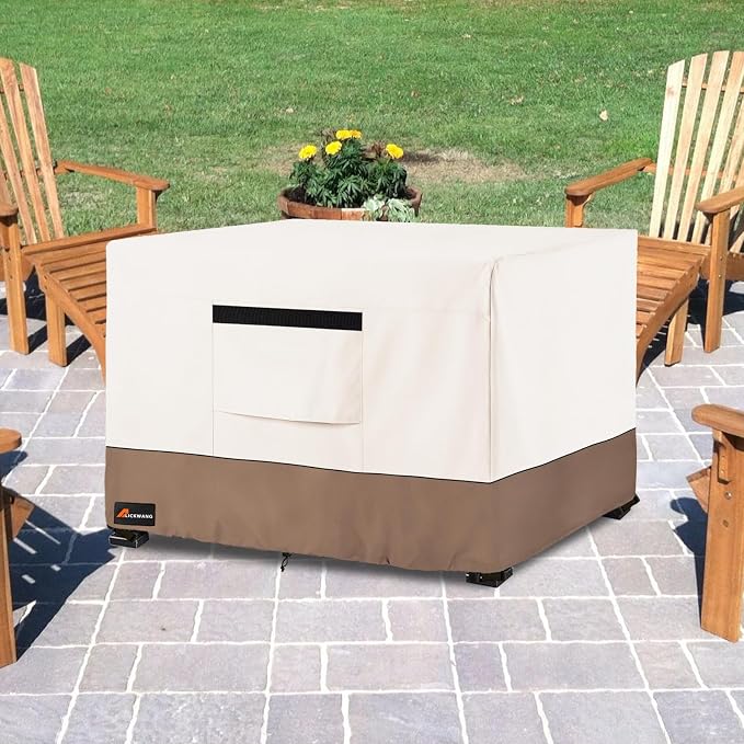 Fire Pit Cover Square, Outdoor Heavy Duty Durable 600D Tear-Resistant 100% - Image 8