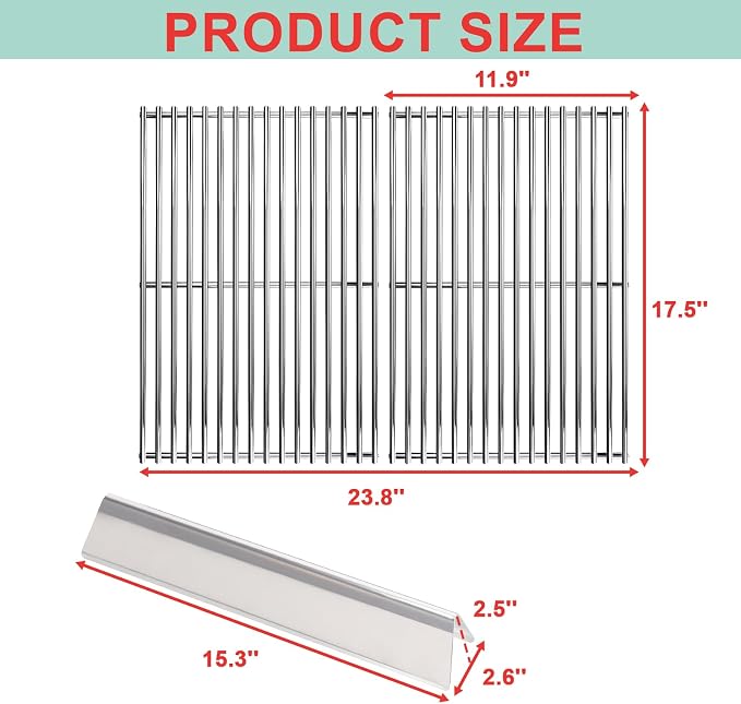 SUS 304 Grill Grates & 15.3" Flavorizer Bars - Image 2