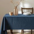 MIULEE Linen Cotton Blend Tablecloth Rectangle, Luxury Waterproof Stain by MIULEE