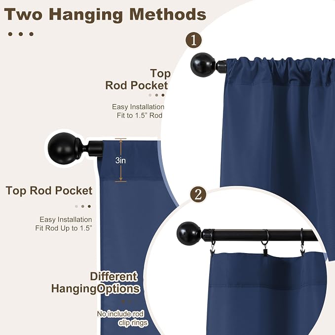 HolidayIdeas Waterproof Patio Outdoor Curtains - Image 3