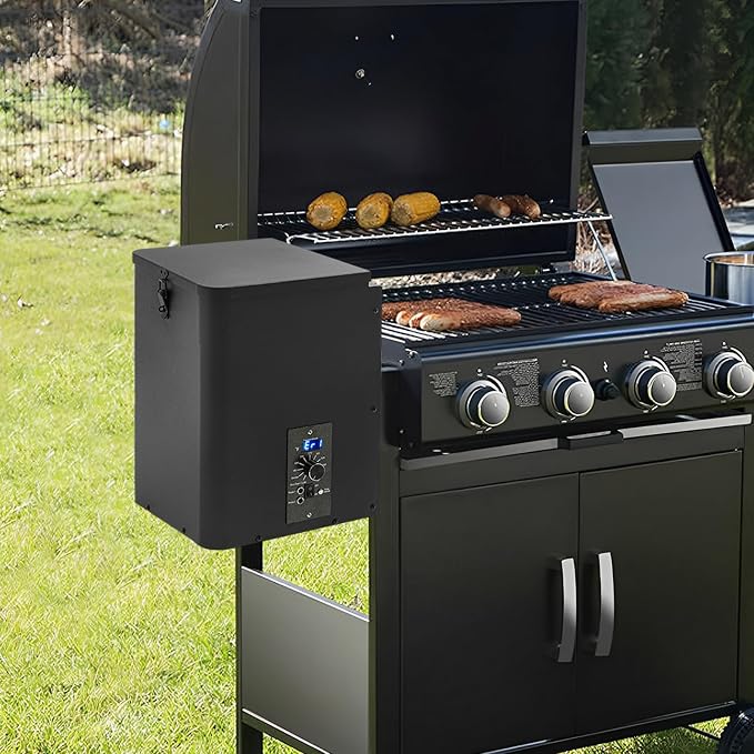 Electric Wood Pellet Smoker Grill Part, 250W 180℉ -500℉ Vertical Pellet Smoker - Image 5