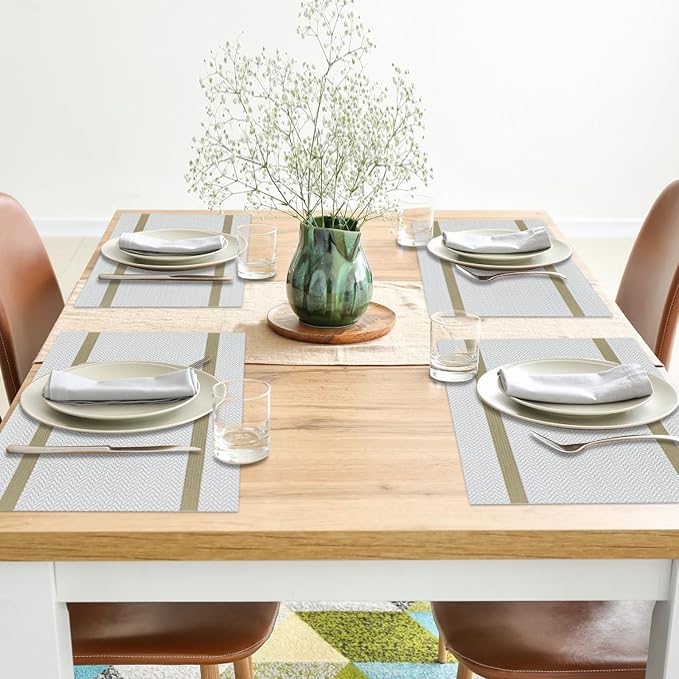 Beige Placemats Set of 8 - Image 7