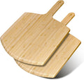 Pizza Peel 12inch 2 pack Bamboo Pizza Paddle Wooden Pizza Peels Pizza Server by TUOCON