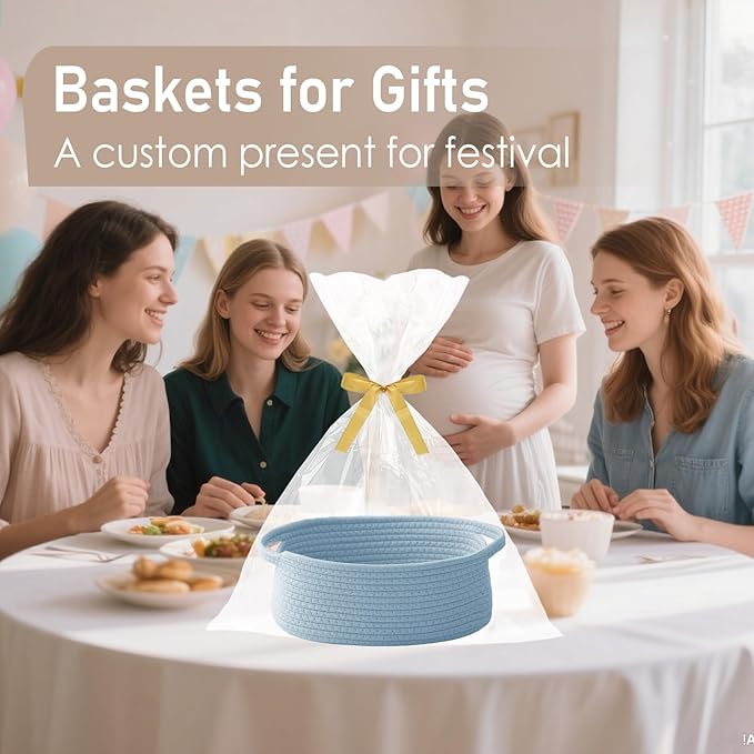Woven Basket, Small Rope Storage Bin - Image 4