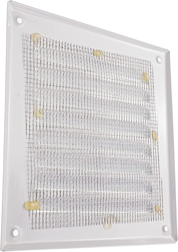 Vent Systems - 5 x 5 Inch Pack of 10 White Metal Square Soffit Air Vent Grille - Image 6