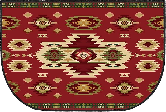 Demissle Cabin Fireplace Hearth Rug Fireplace Mats Cabin Southwestern Fireproof by Demissle
