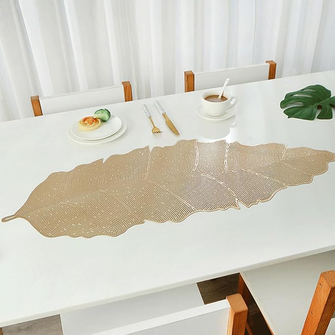 FAVE Gold Table Runner 36 Inches Dining Table Runner Heat Resistant Table Mats - Image 4