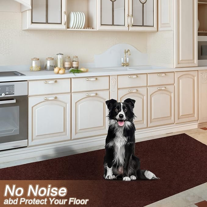 4' x 54' Runner Rugs with Rubber Backing, Indoor Outdoor Utility Carpet Runner - Image 4