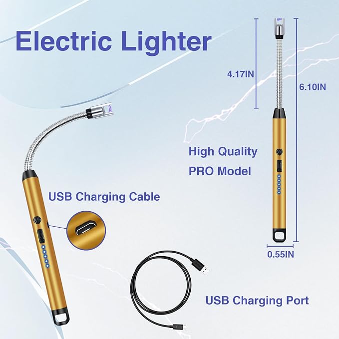 2 PCS Candle Lighter, Lighters for Candle Arc Windproof Flameless - Image 7