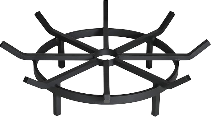 SteelFreak Heavy Duty Wagon Wheel Firewood Grate by SteelFreak