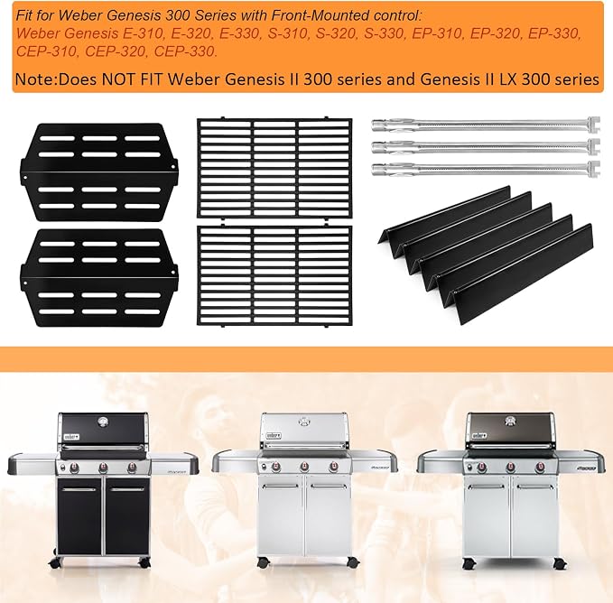 Grill Parts Replacement For Weber Genesis 300 Series E310, EP330 - Image 3