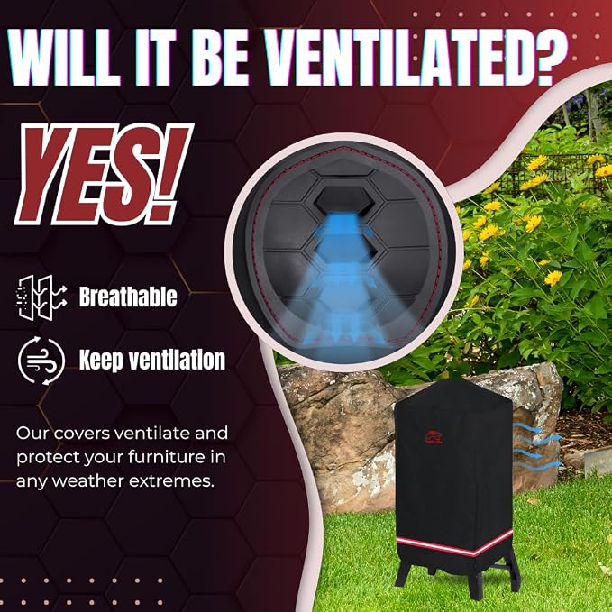 Turtle Life Smoker Cover for Pit Boss Copperhead 5-7 Series Vertical Pellet - Image 8