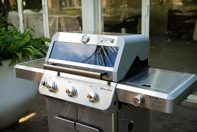 Monument Grills Outdoor Barbecue Stainless Steel 3 Burner Propane Gas Grill - Image 2