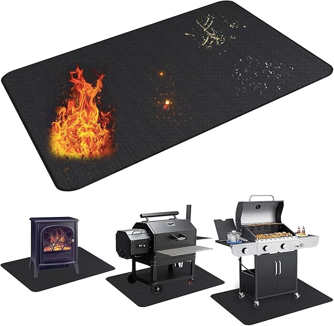 UBeesize Large 65 x 48 inches Under Grill Mat by UBeesize