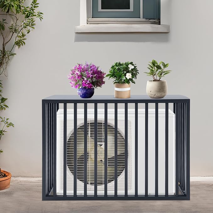 Air Conditioner Fence with Top Cover, 4 Panels 39.4 "L x 19.7 "W x 27.6" H - Image 3