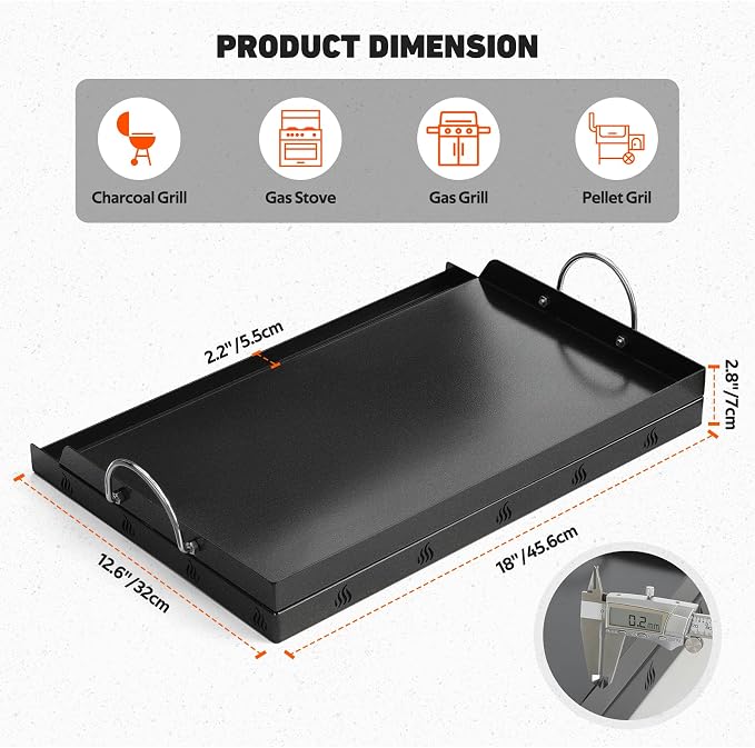 Onlyfire Universal BBQ Griddle - Image 2