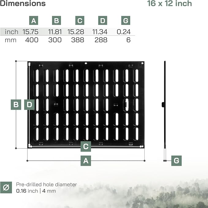 Vent Systems 16" x 12" Inch Metal Air Vent Grille - Image 6