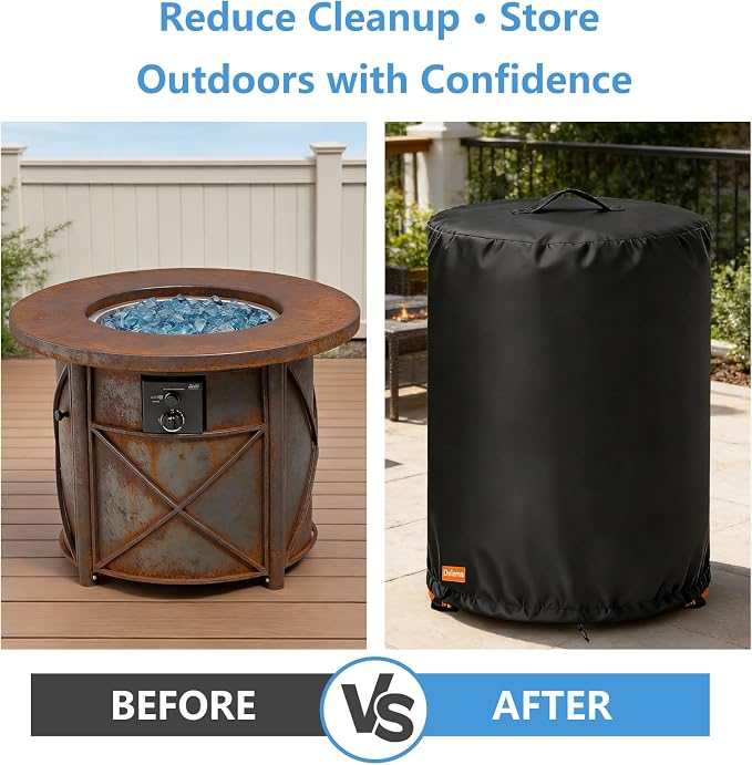Fire Pit Cover for Bali Outdoors 30 x 25 Inch Propane Fire Pit, Outdoor Heavy - Image 7