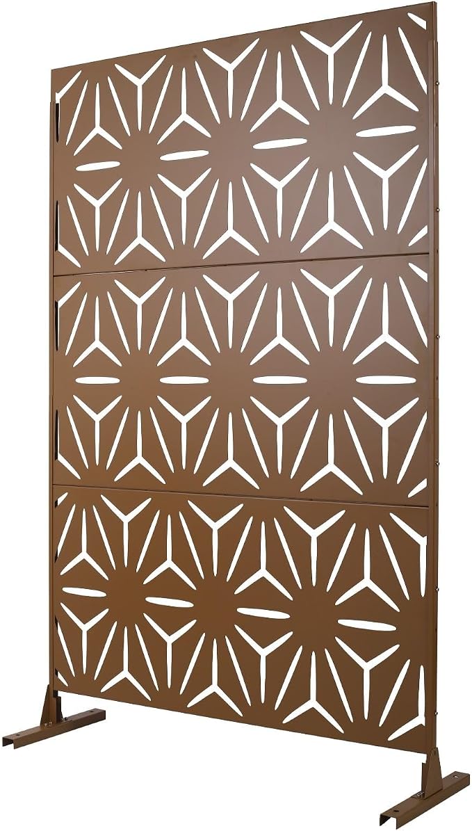 Outdoor Privacy Screen, Steel Privacy Divider by FRITHJILL