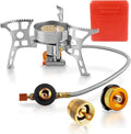 Camping Stove with Fuel Canister Adapter Portable Collapsible Gas Stove with by RIDEIWAKE