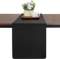 Table Runners 94 Inches Long, Dual-Sided Faux Leather Farmhouse Table Runner by Chitomars
