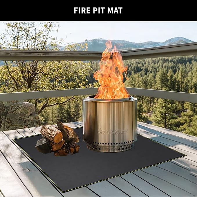 Grill Pad Floor Mat, Black Silicone Fiberglass, 30 x 48 Inch
