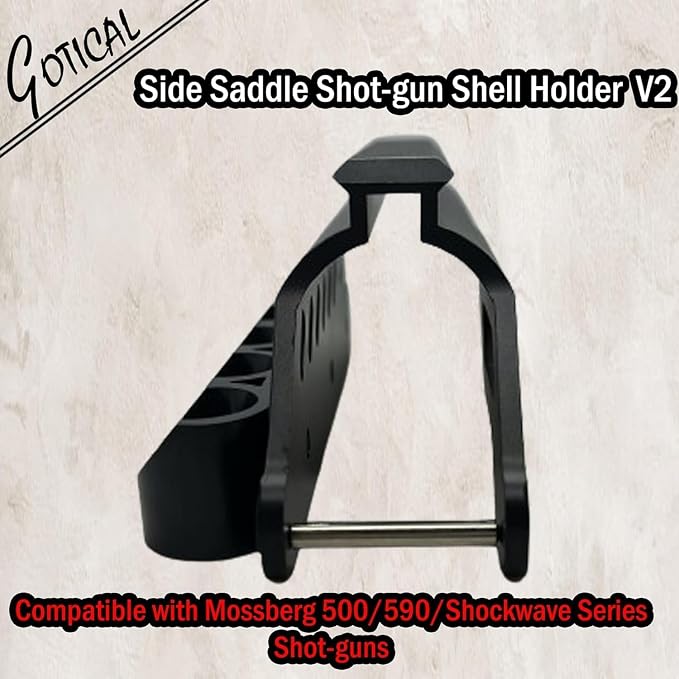 Gotical – Quick Detach Saddle Side 12 Gauge 6 Round Shell Holder Carrier Plate - Image 5