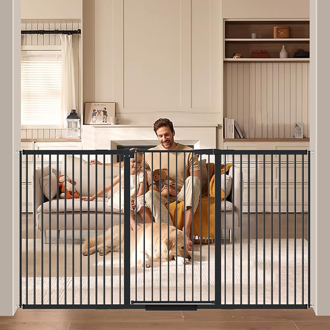 40.55" Tall 1.37" Ultra Narrow Spacing Dogs Pets Baby Gate by AiWMGL
