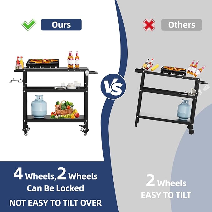 TOLEAD Outdoor Grill Cart, Grill Tables - Image 4