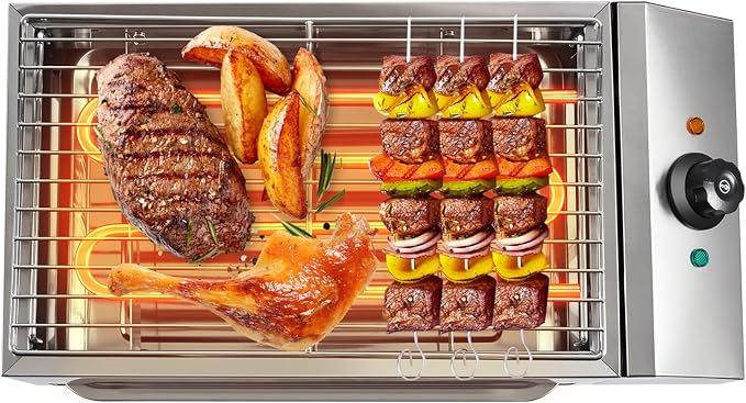 1800W Electric Griddle Flat Top Grill Hot Plate BBQ, Commercial and Home use by Unknown