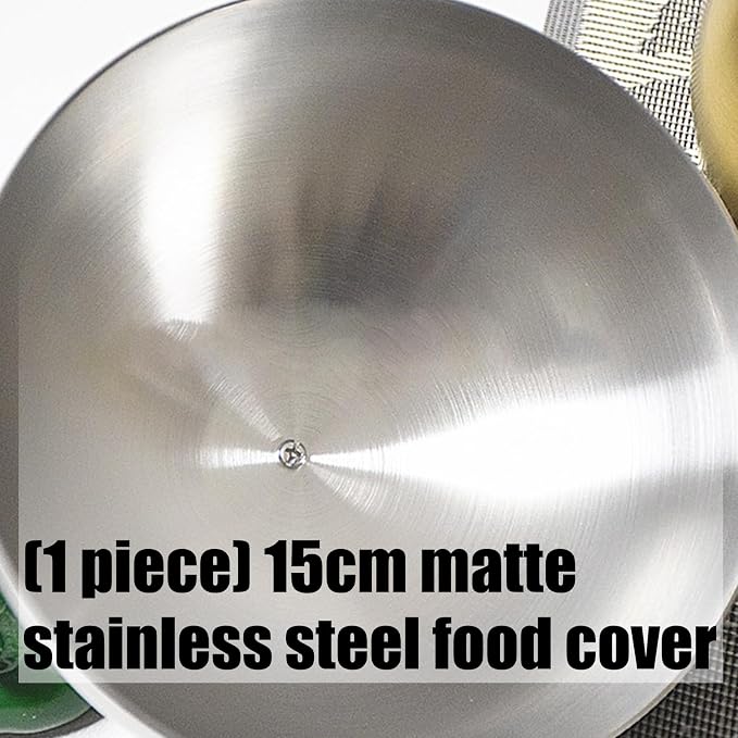 Matte Nonrust Steel Food Cover 15cm Rustproof Kitchens BBQ Grills Protectors - Image 4