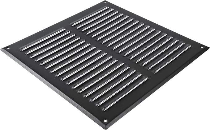 Square Ventilation Grille / 10" x 10" Inch Inside Measurement/Black Metal Air - Image 4