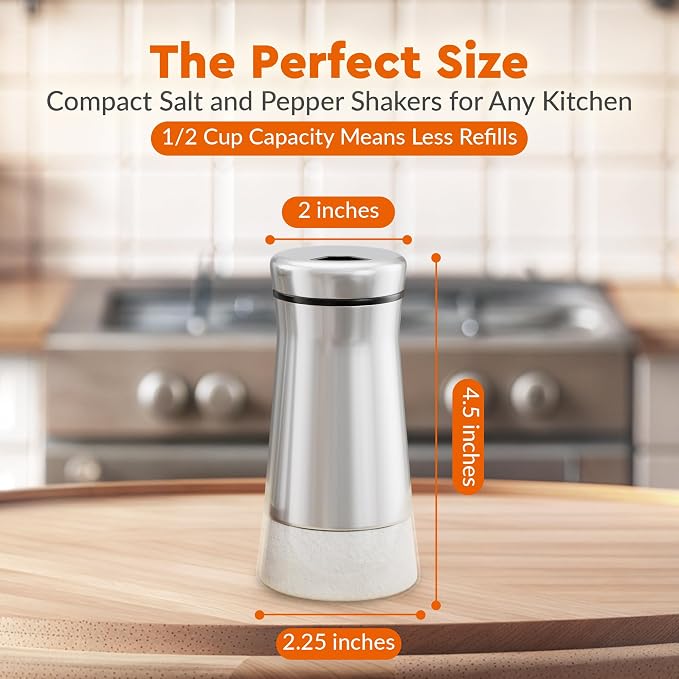 HOME EC Original Glass Salt shaker or Pepper Shaker - Image 5