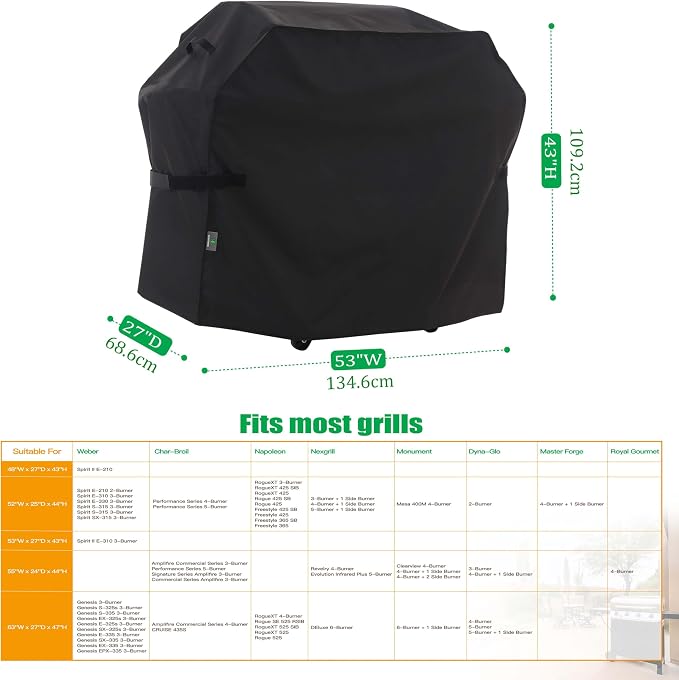 F&J Outdoors Grill Cover, Waterproof Anti-UV - Image 2