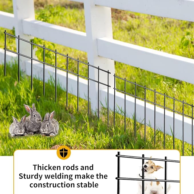 Adavin Animal Barrier Fence, 45 Pack 20 in X10 in No Dig Fencing - Image 5