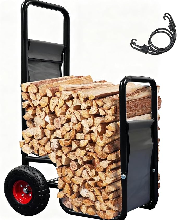 Kapler Firewood Cart with Wheels - Image 2