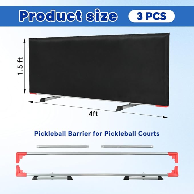 Pickleball Ball Barriers 3 Pack - Image 2