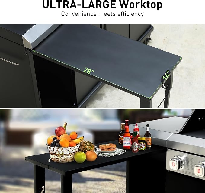 Brand-Man 4-Burner Gas Outdoor Kitchen Grill Island - Image 3