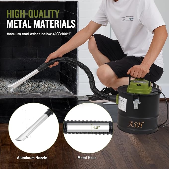 Ash Vacuum Cleaner -2.6 Gallon Fireplace Ash Vac - Image 5